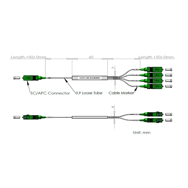 1*6 splitter plc