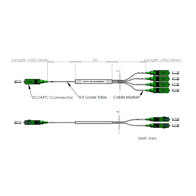 1*8 PLC splitter