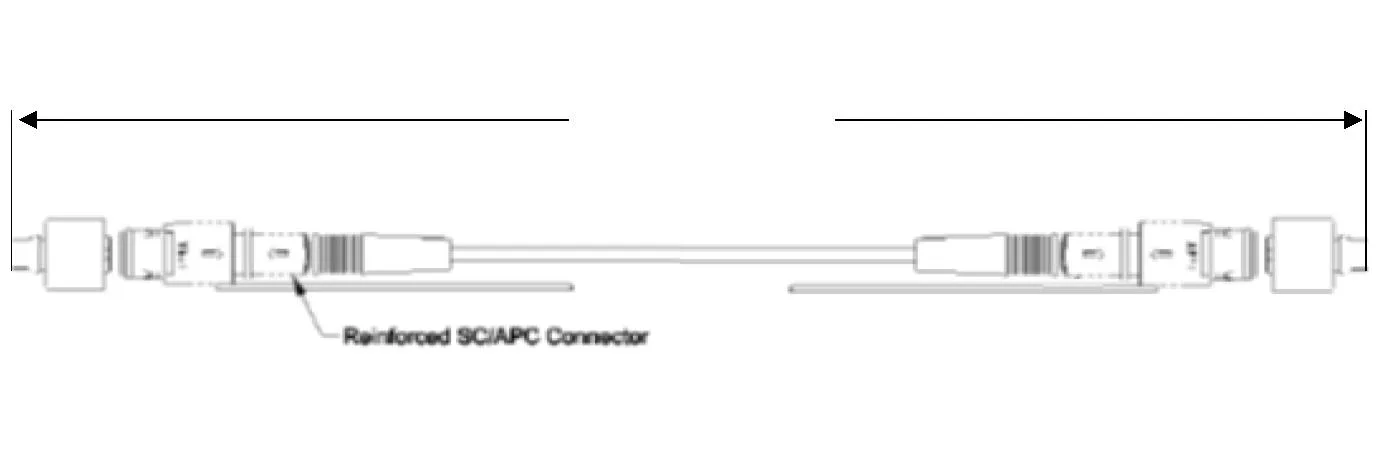 φ5mm Waterproof Round Cable YOFC SC/APC Connector Patch Cord