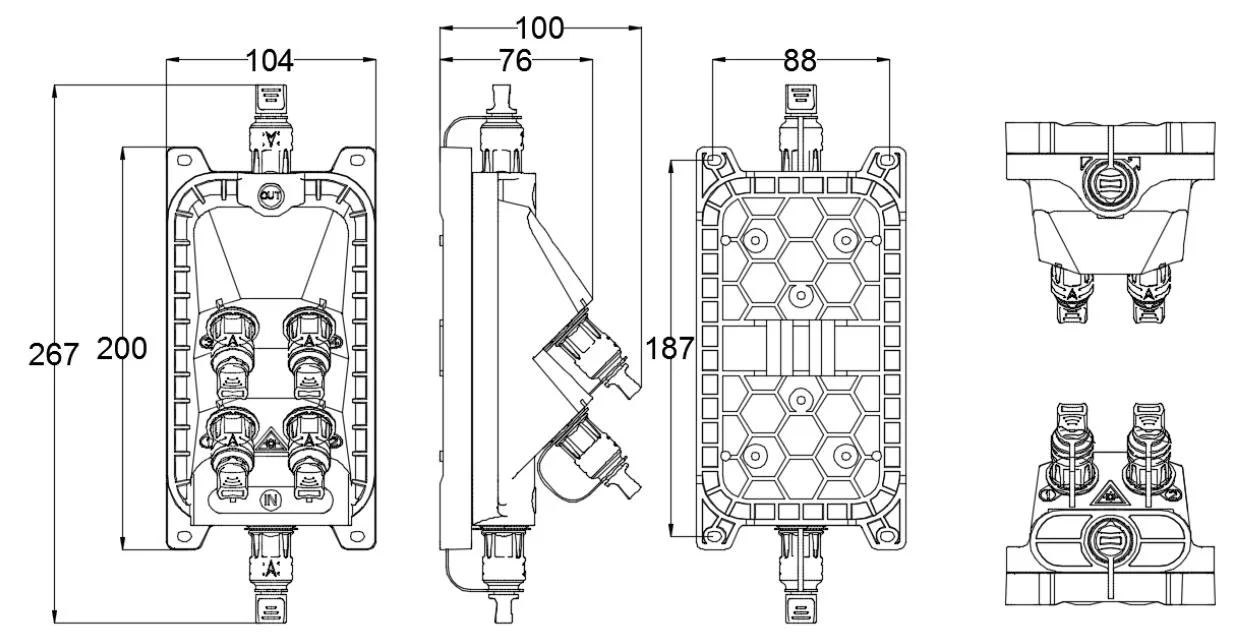 Pre-connectorized Fiber Optic Cable Distribution Box GFS-004-007C